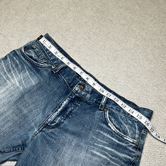 Armani Exchange Light Blue Jean Shorts.  Size 12 - Picture 5 of 12